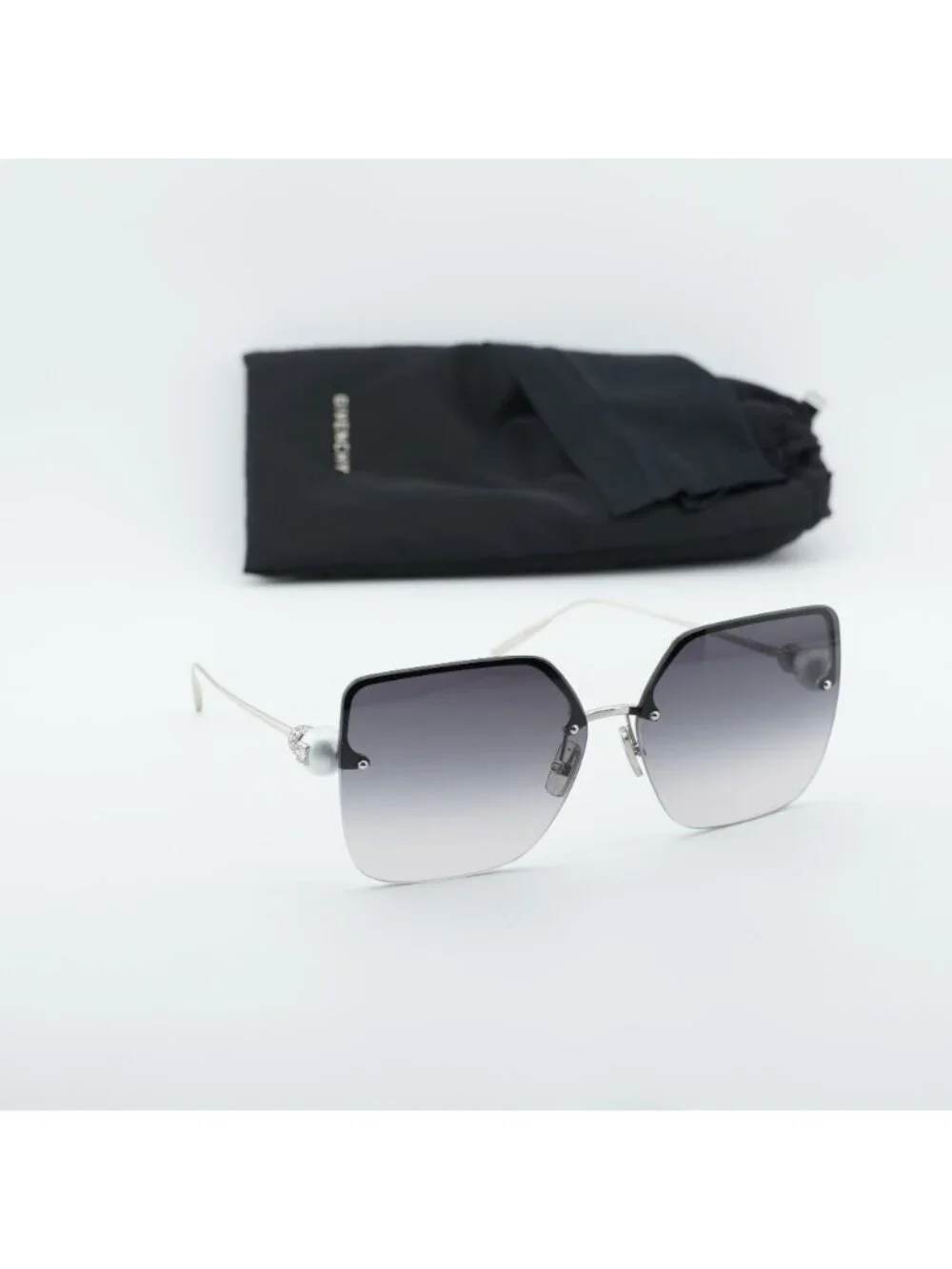 Givenchy GV40110U 16B Butterfly Sunglasses - Silver / Grey